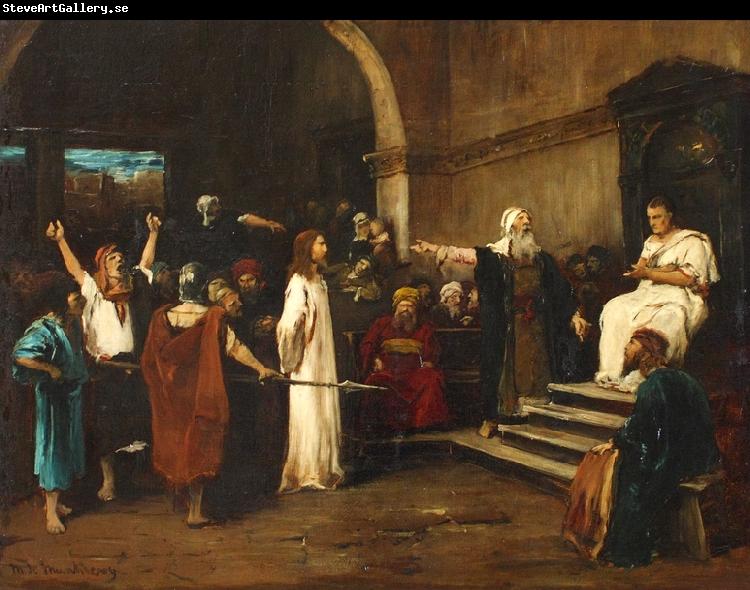 Mihaly Munkacsy Le Christ devant Pilate